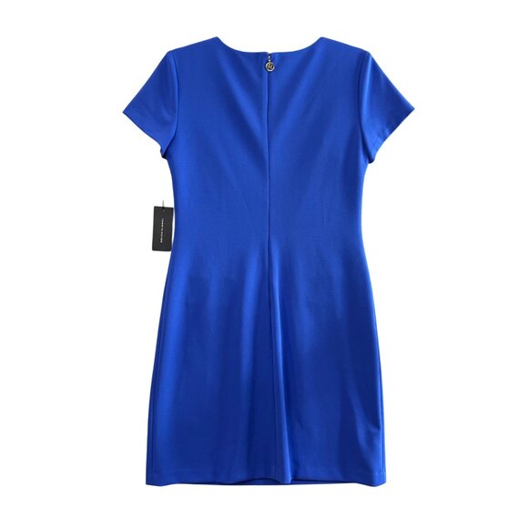 Tommy Hilfiger Dress Womens 4 Blue Short Sleeve Sheath Dress Career Work - Picture 2 of 14